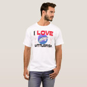 私はCuttlefishを愛します Tシャツ (正面フル)