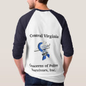 私はCV-C.O.P.S.を支えます Tシャツ (裏面)