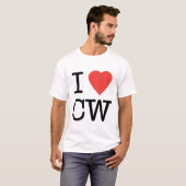 私はCWのTシャツを愛します Tシャツ (正面フル)