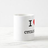 私はCyclocrossを愛します コーヒーマグカップ (中央)