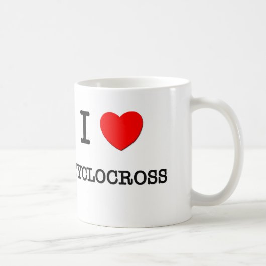 私はCyclocrossを愛します コーヒーマグカップ (右)