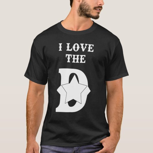 私はDダラステキサス州ダラスが大好カッコいいき Tシャツ (正面)