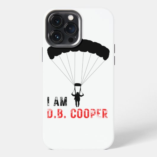 私はD.B.クーパーです iPhoneケース (裏面)