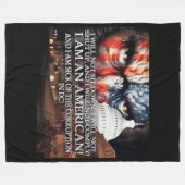 私はD.C.の腐敗にうんざりしている。 フリースブランケット (正面(横))