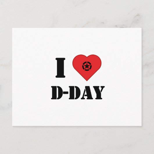 私はD-Dayが大好きです ポストカード (正面)
