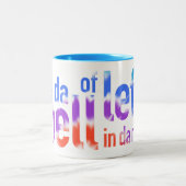 私はDaの朝のマグのLefseのDaの臭いを愛します ツートーンマグカップ (中央)