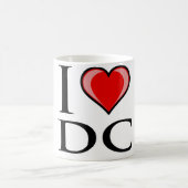私はDC -コロンビア特別区--を愛します コーヒーマグカップ (中央)
