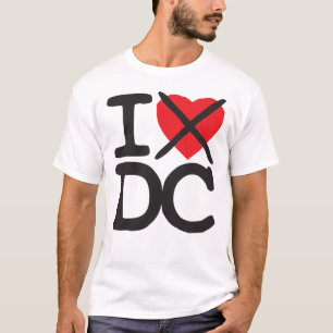 私はDC -コロンビア特別区--を憎みます Tシャツ