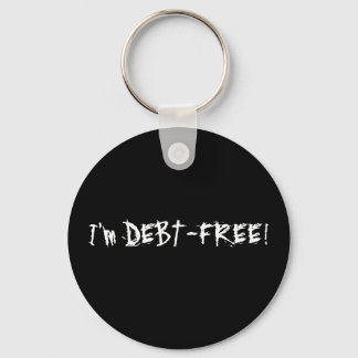 私はDEBT FREEキーチェーン キーホルダー