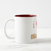 私はDECAFの茶を愛します ツートーンマグカップ (左)