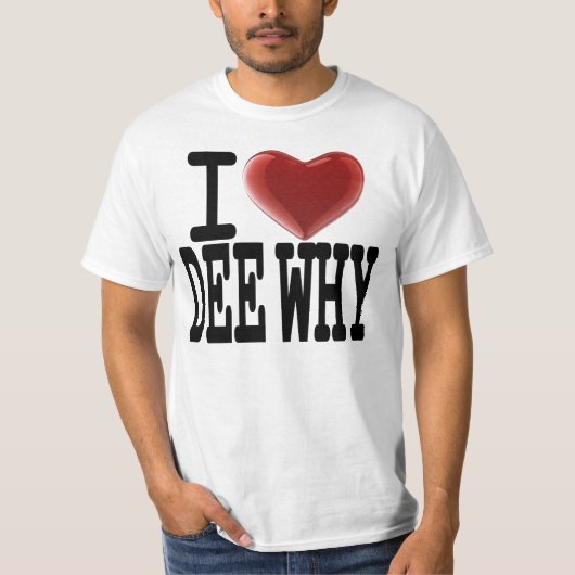 私はDEEをなぜ愛します Tシャツ (正面)