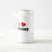 私はDelaneyを愛します ビールジョッキ (正面左)