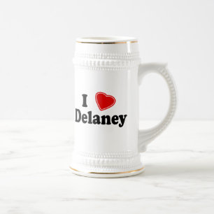 私はDelaneyを愛します ビールジョッキ
