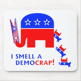 私はDemocrapをかぎます マウスパッド