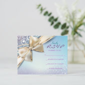 私はDEVINEバルミツワー招待状返信カード 招待状 (スタンド正面)