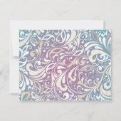 私はDEVINEバルミツワー招待状返信カード 招待状 (裏面)