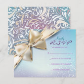 私はDEVINEバルミツワー招待状返信カード 招待状 (正面/裏面)