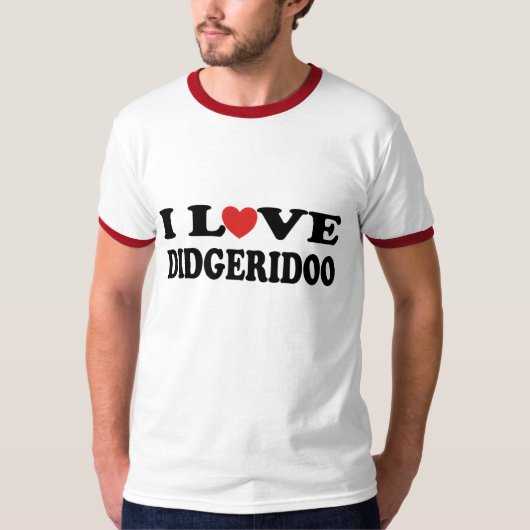 私はDidgeridoo DidjeriduのTシャツを愛します Tシャツ (正面)
