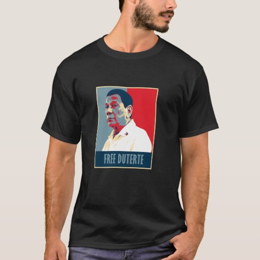 私はDigong Duterte PRRD DU30フィリピンFと一緒に立つ Tシャツ (正面)