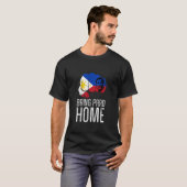 私はDigong Duterte PRRD DU30 フィリピンの旗と共に立ちます Tシャツ (正面フル)