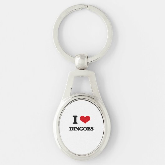 私はDingoesを愛します キーホルダー (正面)