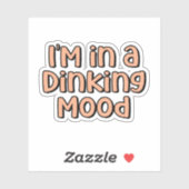 私はDinking Mood Orangeピックボールに入っている シール (シート)