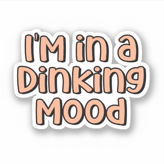 私はDinking Mood Orangeピックボールに入っている シール (正面)