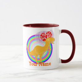 私はDinosのTレックス及びステゴサウルスの一流のマグを愛します マグカップ