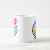 私はDinosのTレックス及びステゴサウルスの一流のマグを愛します マグカップ (中央)