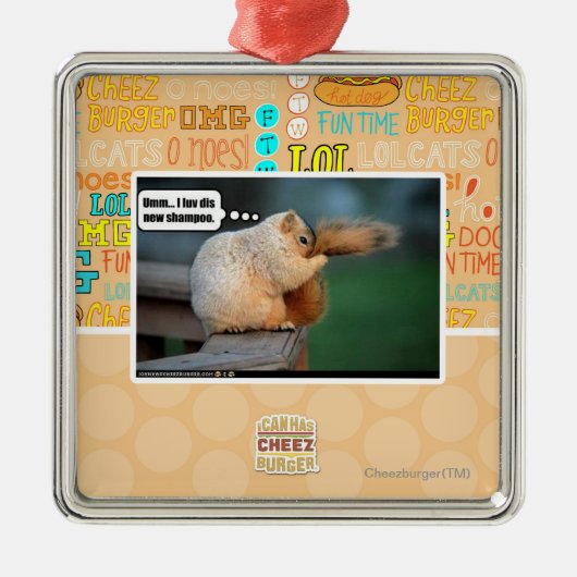 私はdisの新しいシャンプーをlove メタルオーナメント (正面)