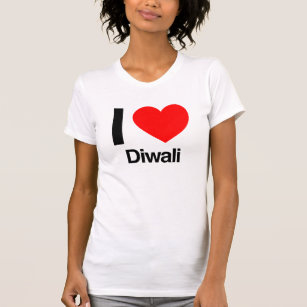 私はdiwaliを愛します tシャツ