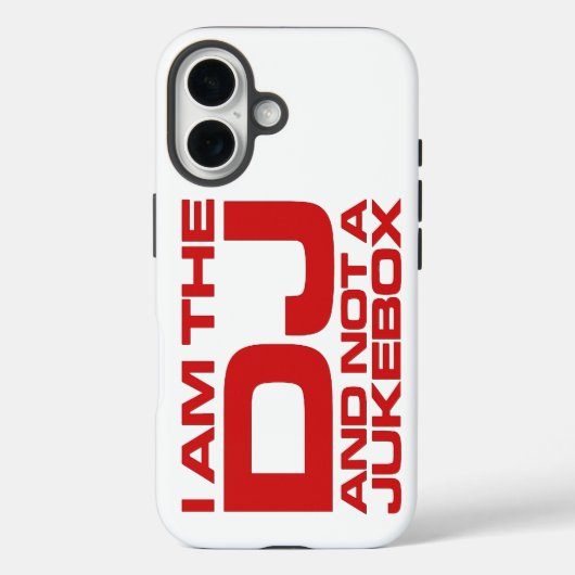 私はDJであり、デュークボックスではない – iPhone 16ケース Case-Mate iPhoneケース (裏面)