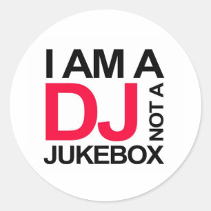 私はDJないジュークボックスです ラウンドシール