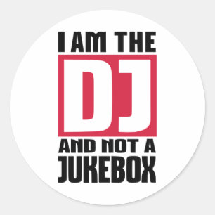 私はDJないジュークボックスです ラウンドシール