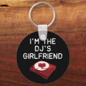 私はDJのガールフレンド キーホルダー (正面)