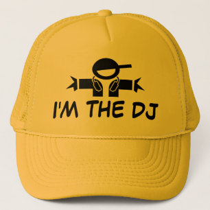 私はDJの帽子だ ヘッドフォンを装着したDJ付きキャップ キャップ