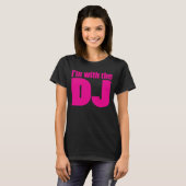 私はDJのTシャツの暗闇とあります Tシャツ (正面フル)