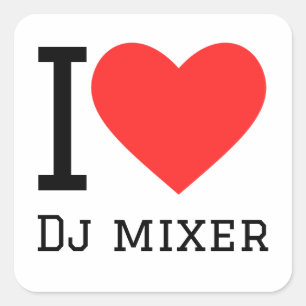 私はdjミキサーが大好き スクエアシール
