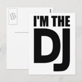 私はDJ ポストカード (正面/裏面)