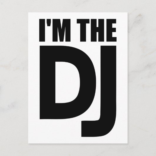 私はDJ ポストカード (正面)