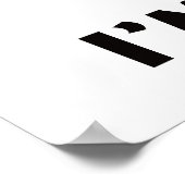 私はDJ Rockin Theターンテーブル ポスター (角)