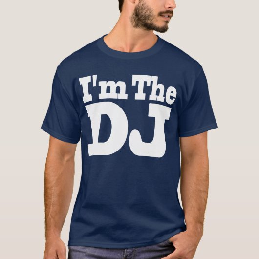 私はDJ Tシャツダークです Tシャツ (正面)