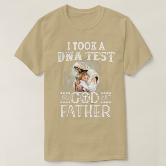 私はDNA検査を受け、神は私の父である神の子羊 Tシャツ (デザイン正面)