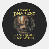 私はDNA検査を受け、神は私の父の恋人の神である.p ラウンドシール (正面)
