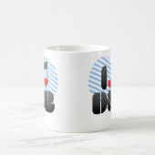 私はDNBを愛します コーヒーマグカップ (中央)