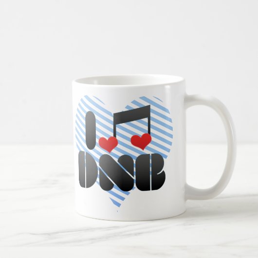 私はDNBを愛します コーヒーマグカップ (右)