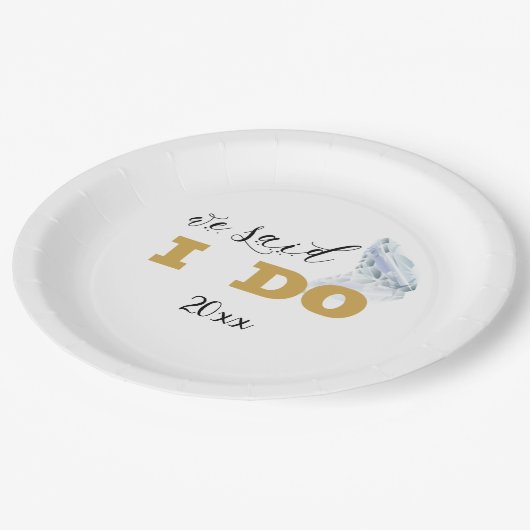 私はDOプレートデザイン ペーパープレート (アングル)