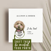 私はDog of Honorテンプレート犬の写真結婚の スタンダードカクテルナプキン