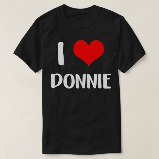私はDONIEバレンタインデーごめんお嬢さんハート Tシャツ (デザイン正面)