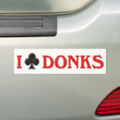 私はDonksを協力させます バンパーステッカー (車上)